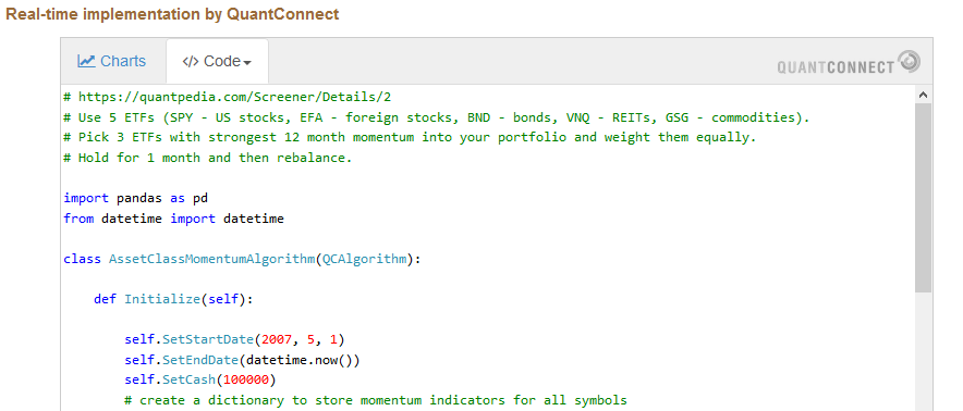 quantconnect code